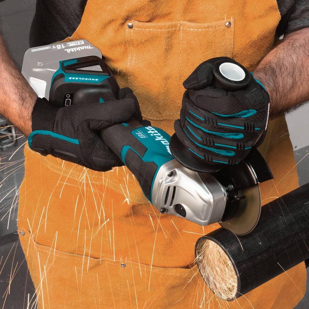 Makita 18V LXT Lithium‑Ion Brushless Cordless 4-1/2 in./5 in. Paddle Switch Cut‑Off/Angle Grinder (Tool‑Only) - Image 3