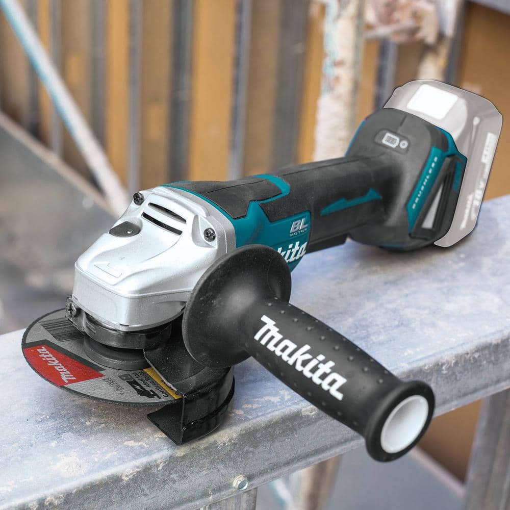 Makita 18V LXT Lithium‑Ion Brushless Cordless 4-1/2 in./5 in. Paddle Switch Cut‑Off/Angle Grinder (Tool‑Only) - Image 4