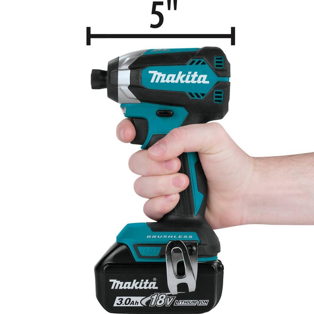 Makita 18V LXT Lithium-Ion Brushless Cordless Impact Driver Kit with (1) Battery 3.0Ah - Image 12