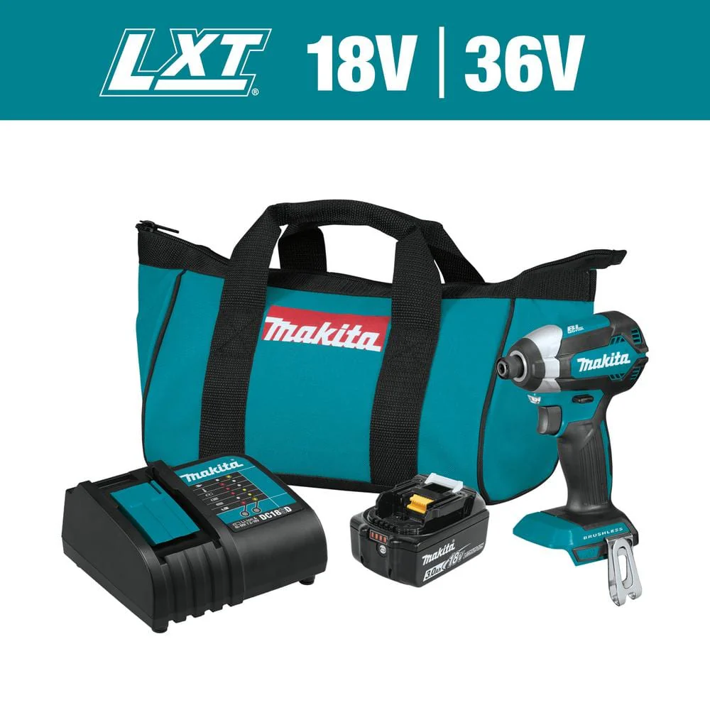 Makita 18V LXT Lithium-Ion Brushless Cordless Impact Driver Kit with (1) Battery 3.0Ah - Image 14