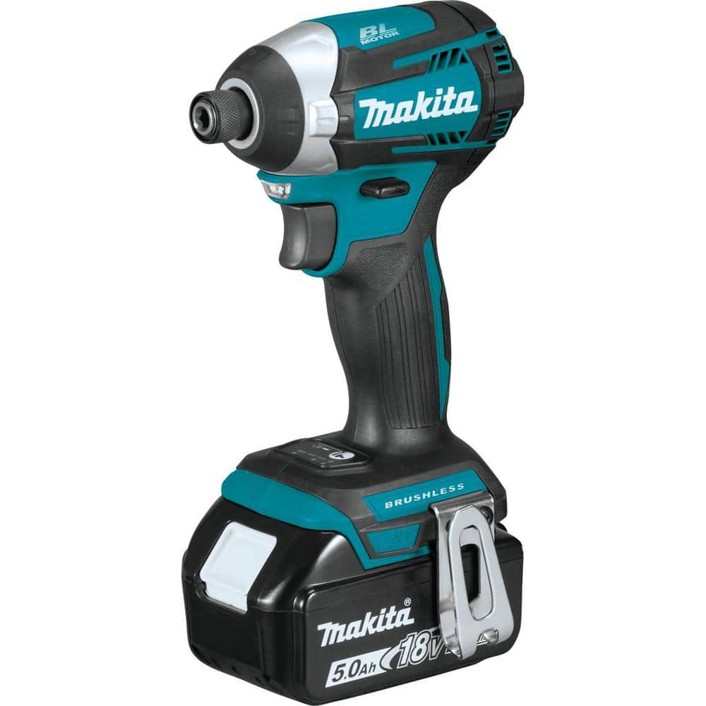 Makita 18V LXT Lithium‑Ion Brushless Cordless Quick‑Shift Mode 3‑Speed Impact Driver Kit with (2) 5.0Ah Batteries and Hard Case - Image 3