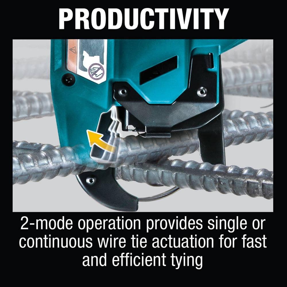 Makita 18V LXT Lithium-Ion Brushless Cordless Rebar Tying Tool Kit (5.0 Ah) - Image 8