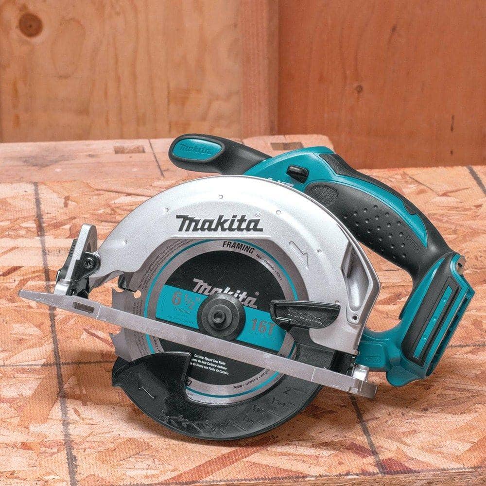 Makita 18V LXT Lithium-Ion Cordless 6-1/2 in. Lightweight Circular Saw and General Purpose Blade (Tool-Only) - Image 9
