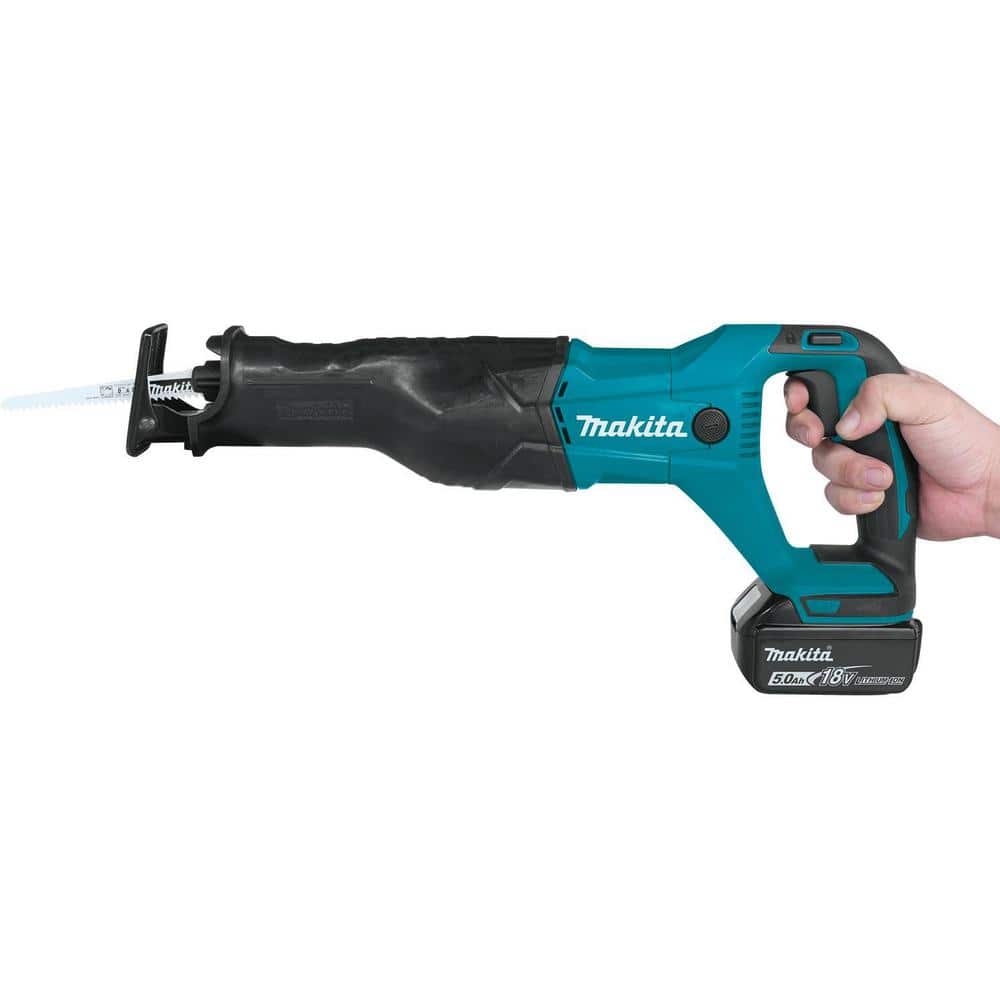 Makita 18V LXT Lithium‑Ion Cordless Reciprocating Saw Kit, 5.0Ah (XRJ04T) - Image 4