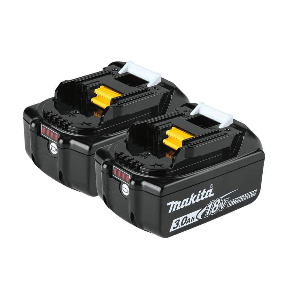 Makita 18V LXT Lithium‑Ion High Capacity Battery Pack 3.0Ah with Fuel Gauge (2‑Pack)