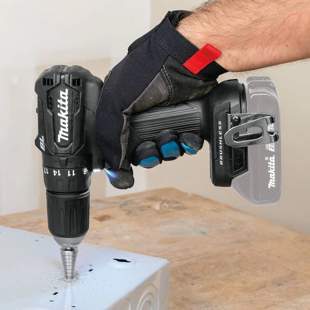 Makita 18V LXT Lithium‑Ion Sub‑Compact Brushless Cordless 1/2 in. Hammer Driver‑Drill (Tool Only) - Image 5