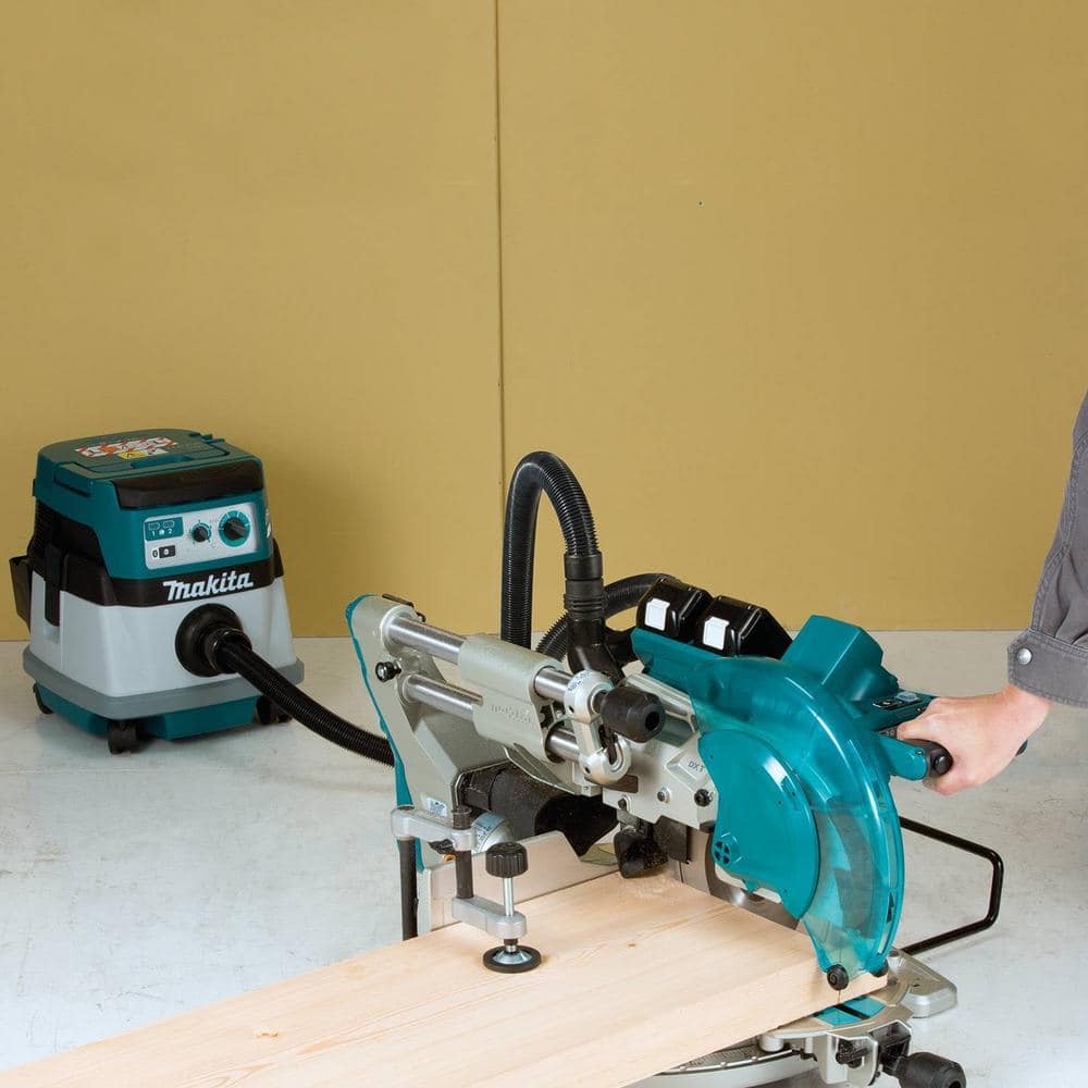 Makita 18V X2 LXT (36V) Brushless Cordless 10 in. Dual-Bevel Sliding Compound Miter Saw Kit with Laser, 5.0Ah Batteries (XSL04PTU) - Image 3