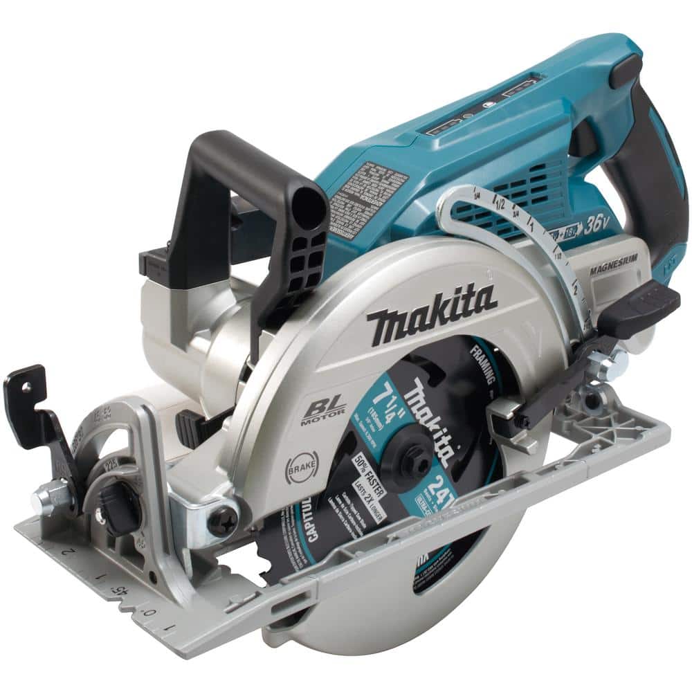 Makita 18V X2 LXT 5.0Ah Lithium-Ion (36V) Brushless Cordless Rear Handle 7-1/4 in. Circular Saw Kit - Image 5