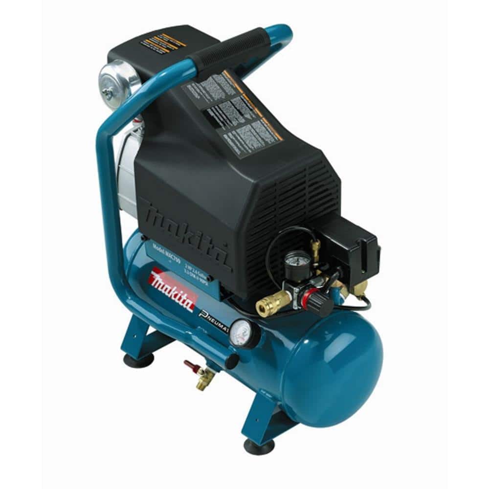 Makita 2.6 Gal. 2 HP Portable Electrical Hot Dog Air Compressor (MAC700)