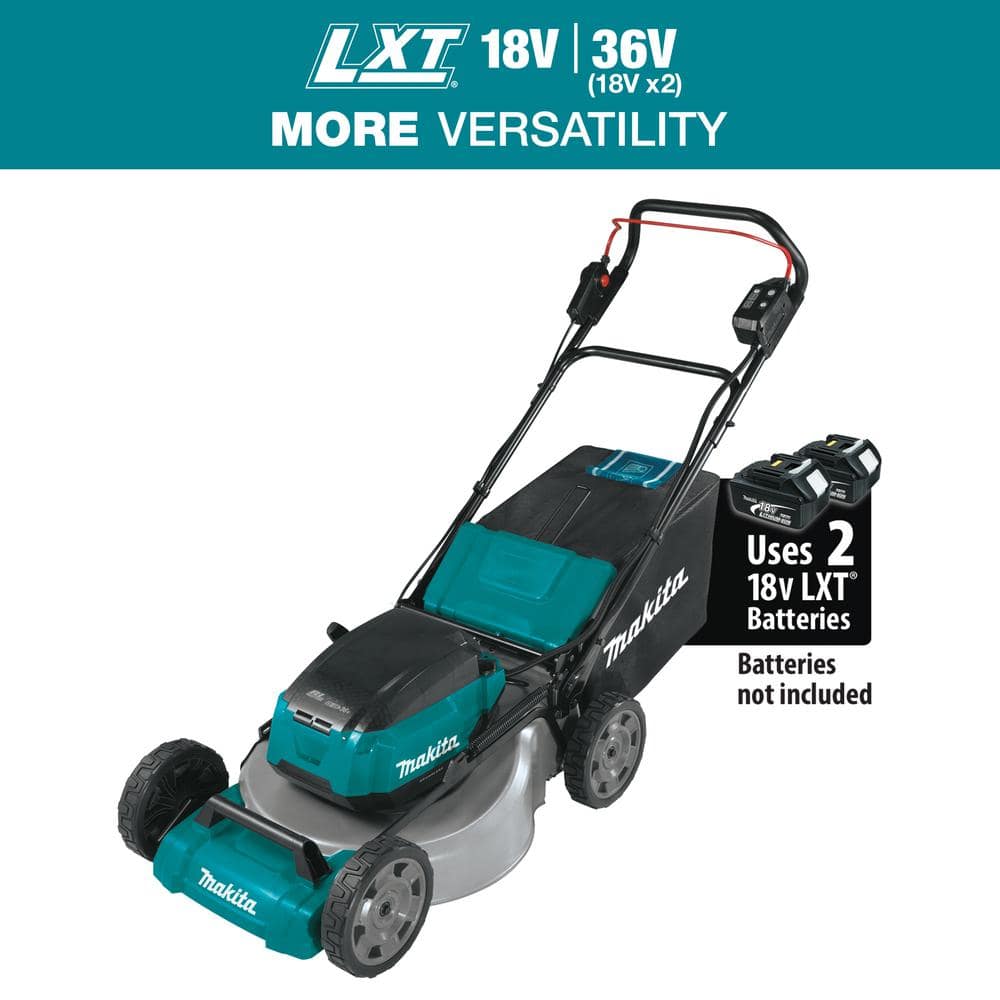 Makita 21 in. 18V X2 (36V) LXT Brushless Cordless Walk-Behind Push Lawn Mower, Tool-Only