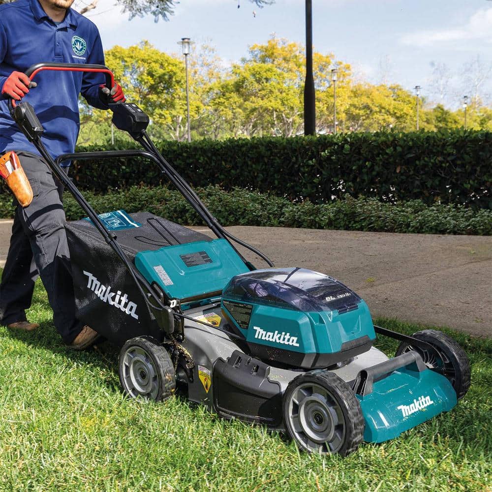 Makita 21 in. 18V X2 (36V) LXT Brushless Cordless Walk-Behind Push Lawn Mower, Tool-Only - Image 8