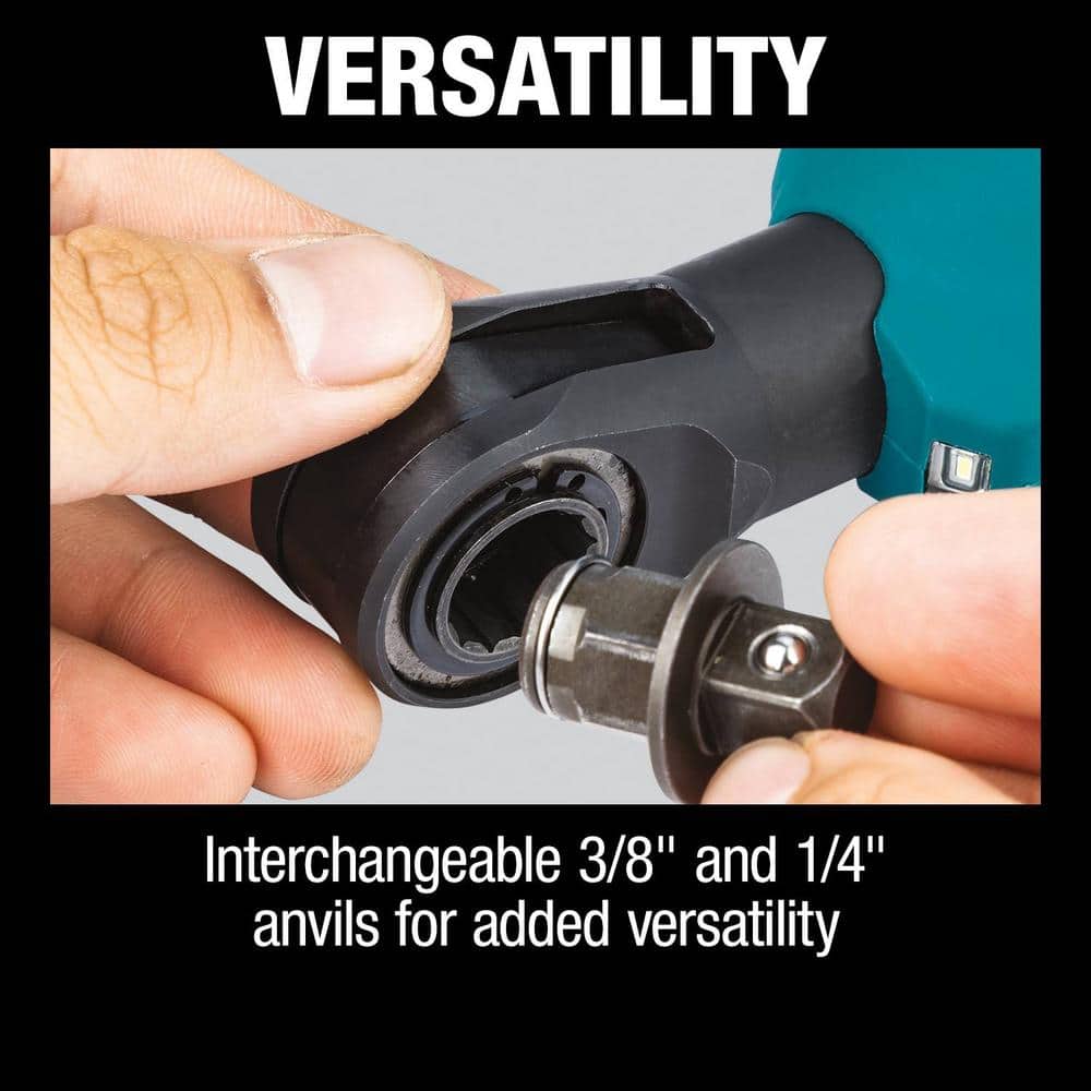 Makita 3/8 in./1/4 in. 18V LXT Lithium-Ion Cordless Square Drive Ratchet (Tool-Only) - Image 9
