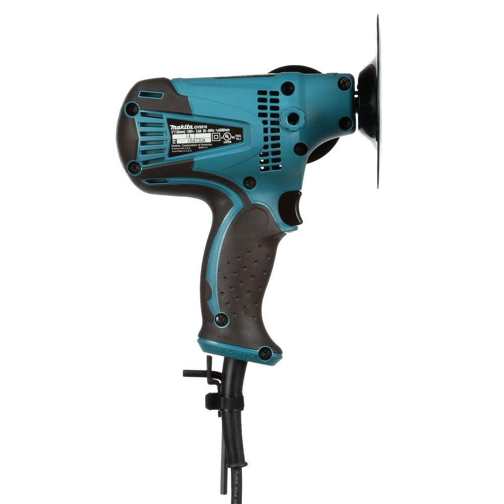 Makita 4.2 Amp 5 in. Corded Lightweight Compact Disc Sander with Disc, Pad, and Side Handle - Image 3
