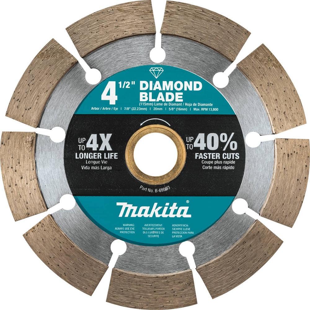 Makita 4.5 in. Segmented Rim Diamond Blade for General Purpose (B-69593)
