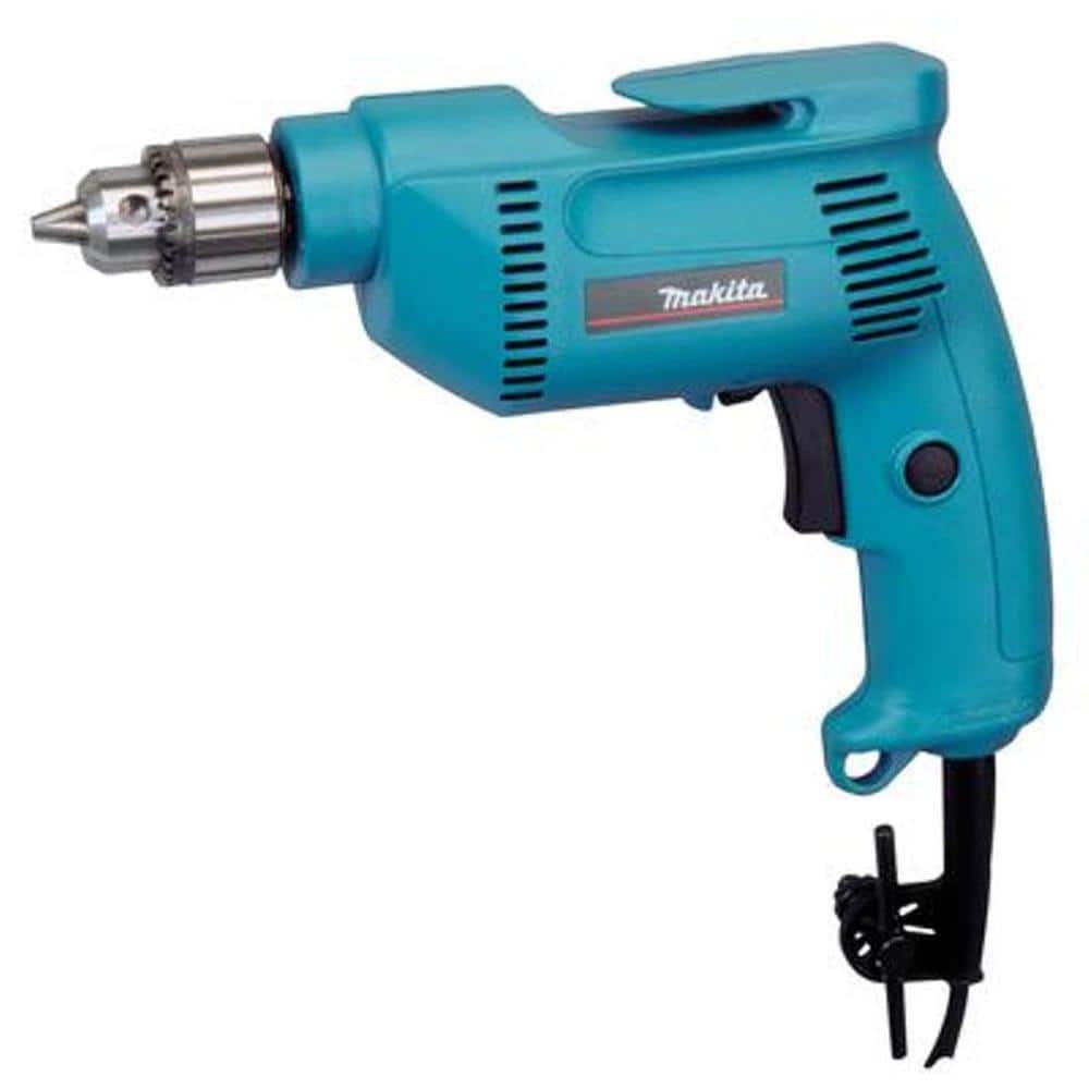 Makita 4.9 Amp 3/8 in. Corded Drill, Variable Speed, Keyed Chuck – Model 6407
