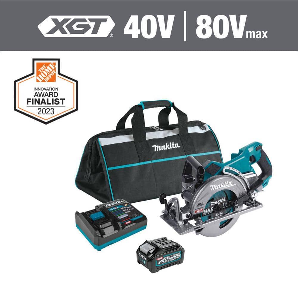 Makita 40V Max XGT Brushless Cordless Rear Handle 7-1/4 in. Circular Saw Kit (4.0 Ah) - Image 14