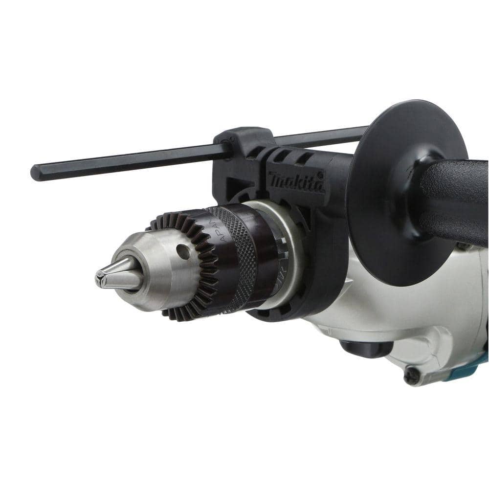 Makita 6.6 Amp 1/2 in. Corded Variable Speed Hammer Drill with Torque Limiter Side Handle Depth Gauge Chuck Key Hard Case - Image 4