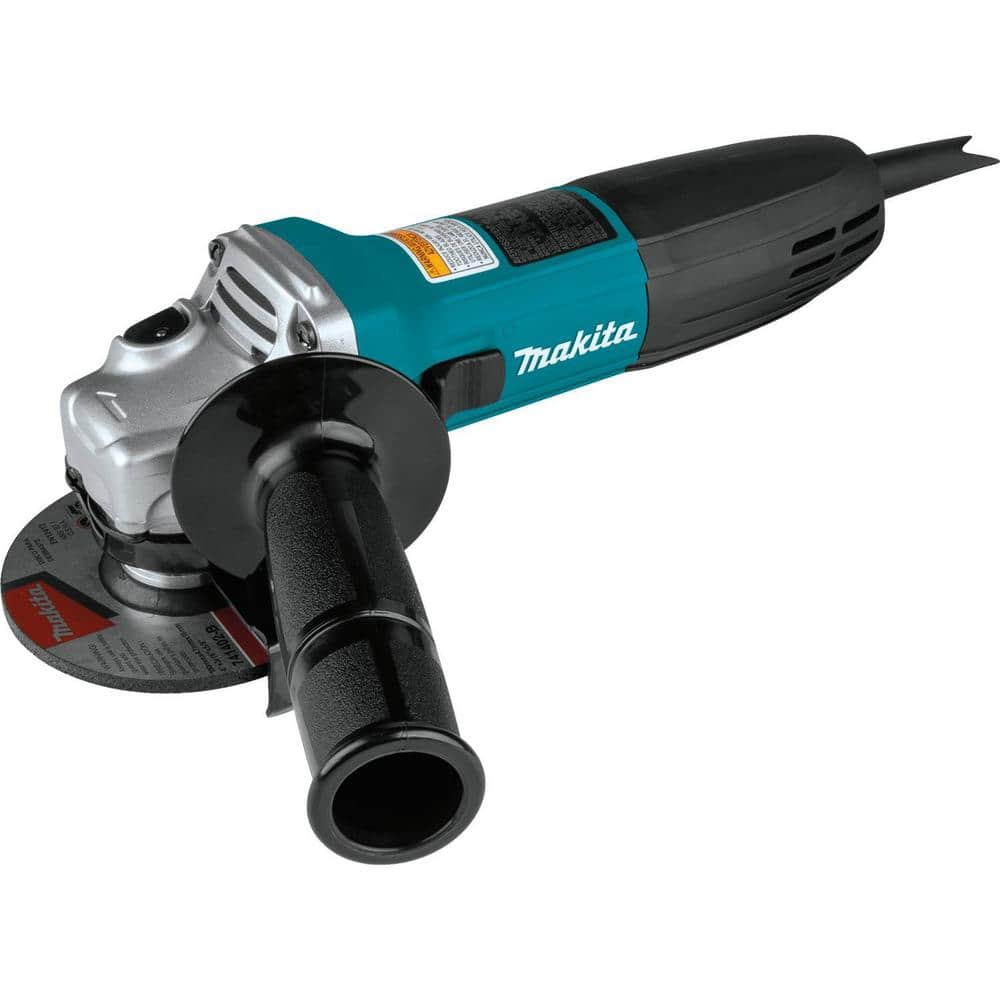 Makita 6 Amp Corded 4 in. Lightweight Angle Grinder with Grinding Wheel, Wheel Guard Side Handle Hard Case - Image 10