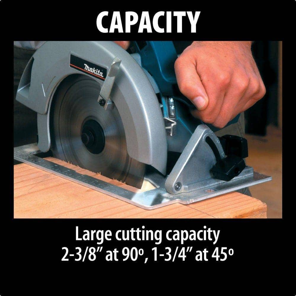Makita 7-1/4 in. 15 Amp Corded Circular Saw with Dust Port 2 LED Lights 24T Carbide Blade - Image 13