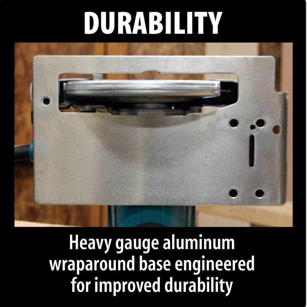 Makita 7-1/4 in. 15 Amp Corded Circular Saw with Dust Port 2 LED Lights 24T Carbide Blade - Image 5