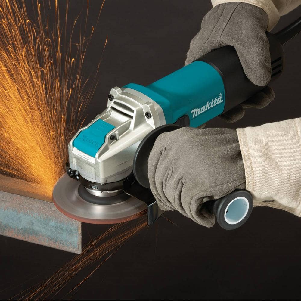 Makita 7.5 Amp Corded 4-1/2 in. X-LOCK Angle Grinder with AC/DC Switch - Image 3