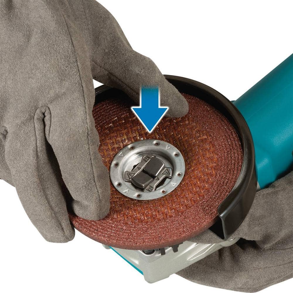 Makita 7.5 Amp Corded 4-1/2 in. X-LOCK Angle Grinder with AC/DC Switch - Image 4