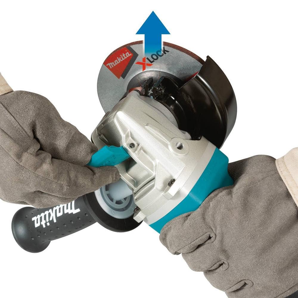 Makita 7.5 Amp Corded 4-1/2 in. X-LOCK Angle Grinder with AC/DC Switch - Image 5