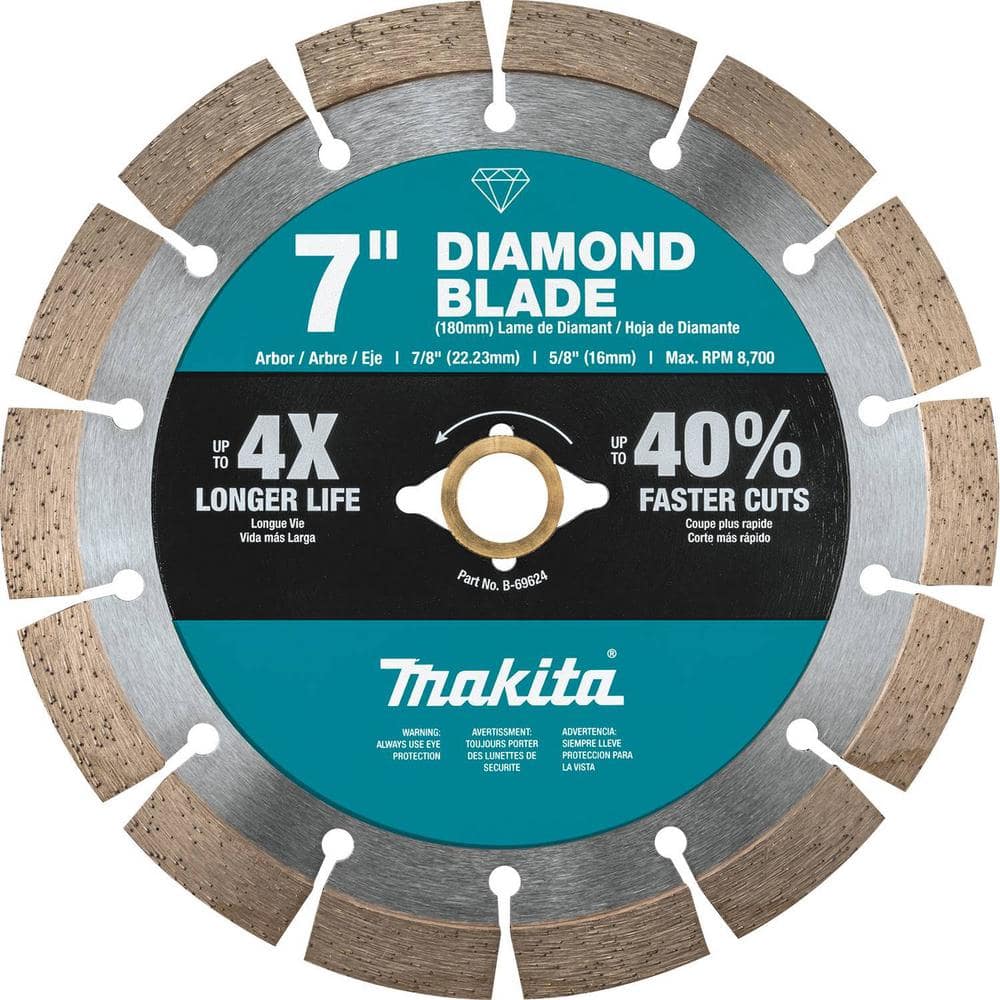 Makita 7 in. Segmented Rim Diamond Blade for General Purpose (B-69624)