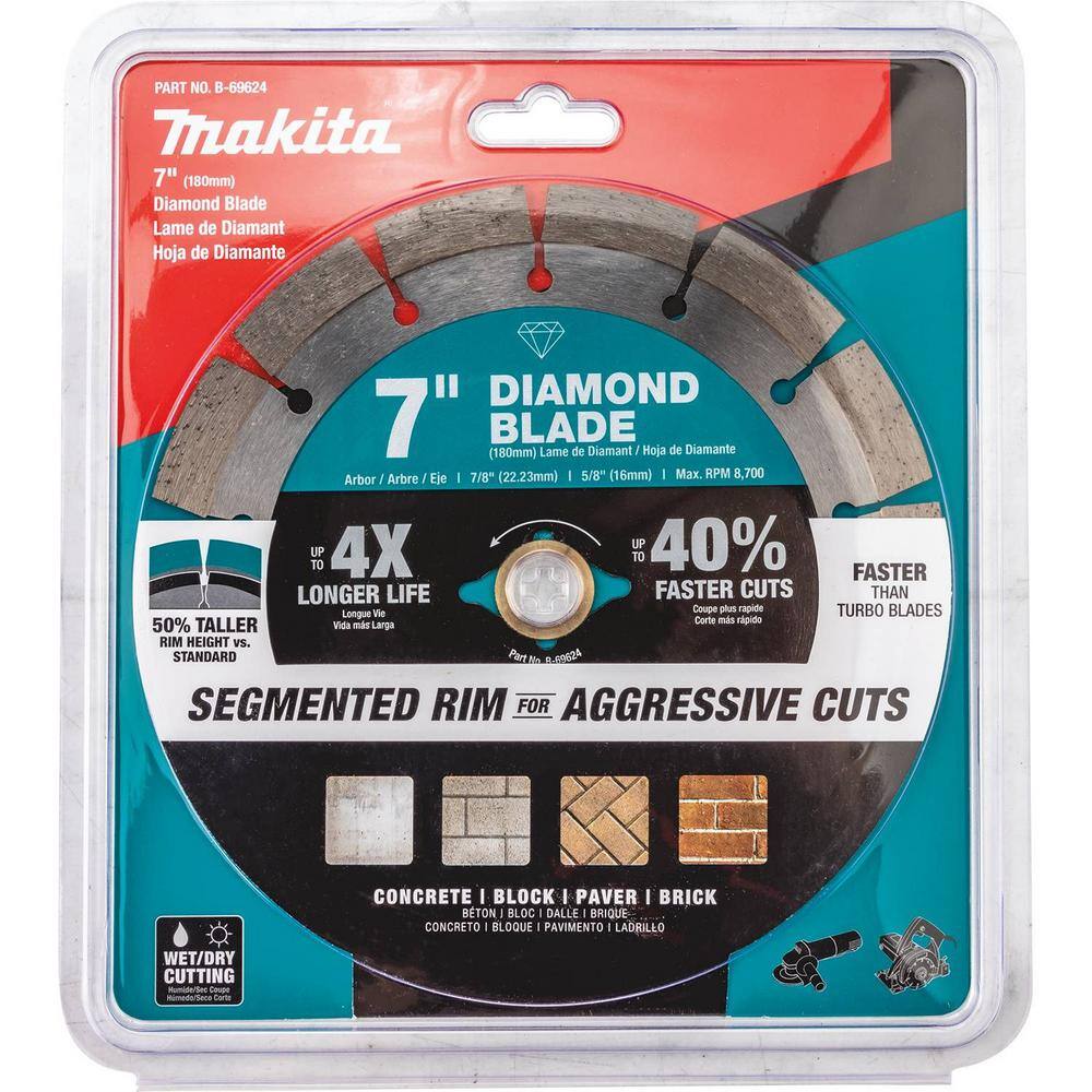 Makita 7 in. Segmented Rim Diamond Blade for General Purpose (B-69624) - Image 3