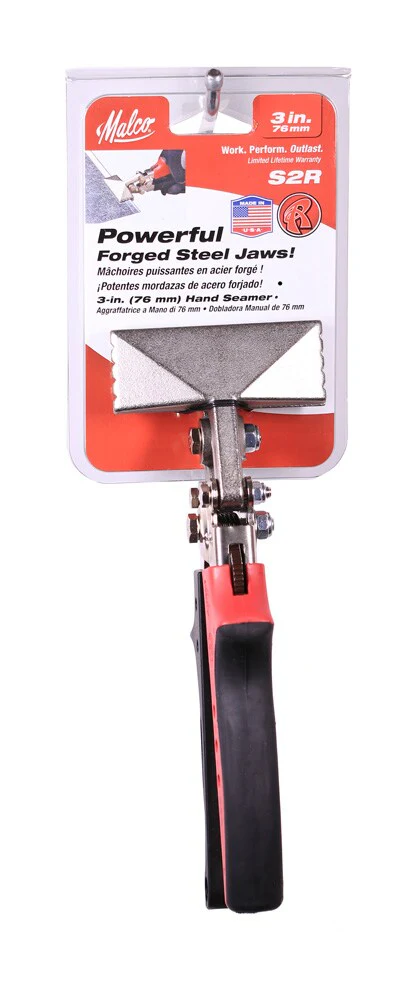 Malco Redline Seamer Flashing Folding Tool, 3-in Jaw Width (S2R) - Image 3