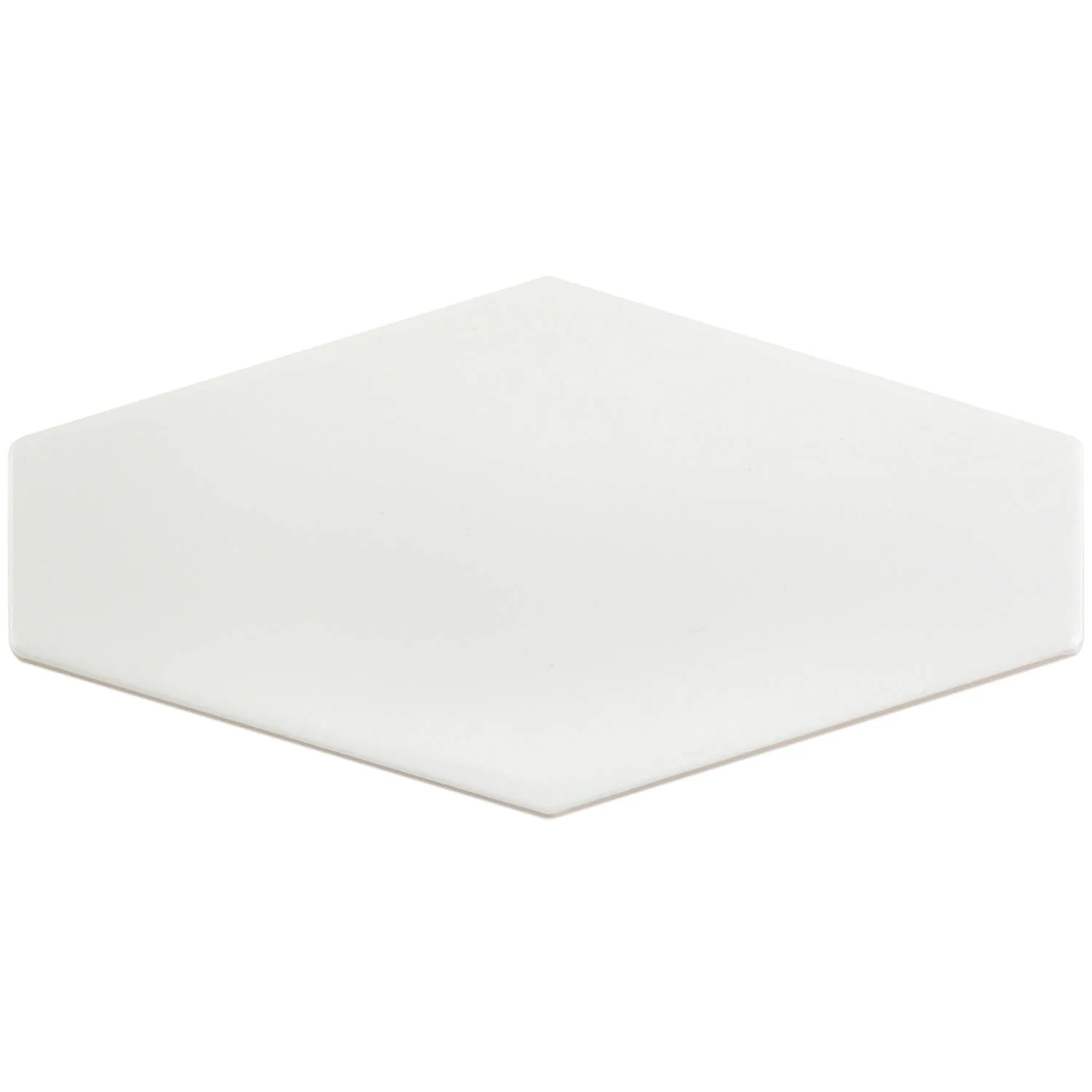 Manchester Bianco White 4x8 Hexagon Glazed Ceramic Wall Tile - Image 2