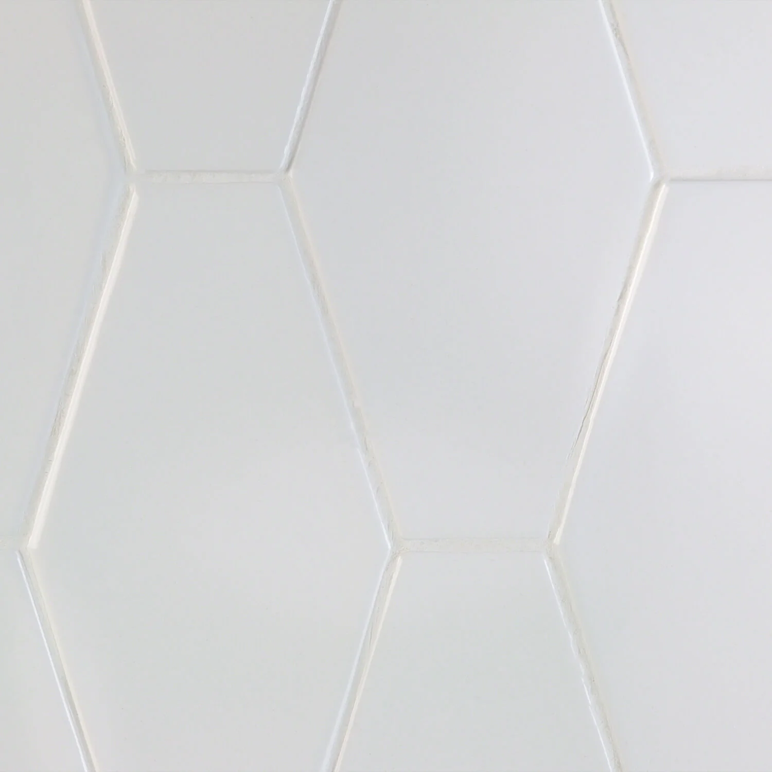 Manchester Bianco White 4x8 Hexagon Glazed Ceramic Wall Tile - Image 6