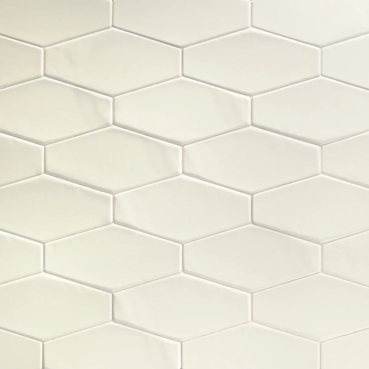 Manchester Vanilla Hexagon Glossy Ceramic Wall Tile - Lux Tile