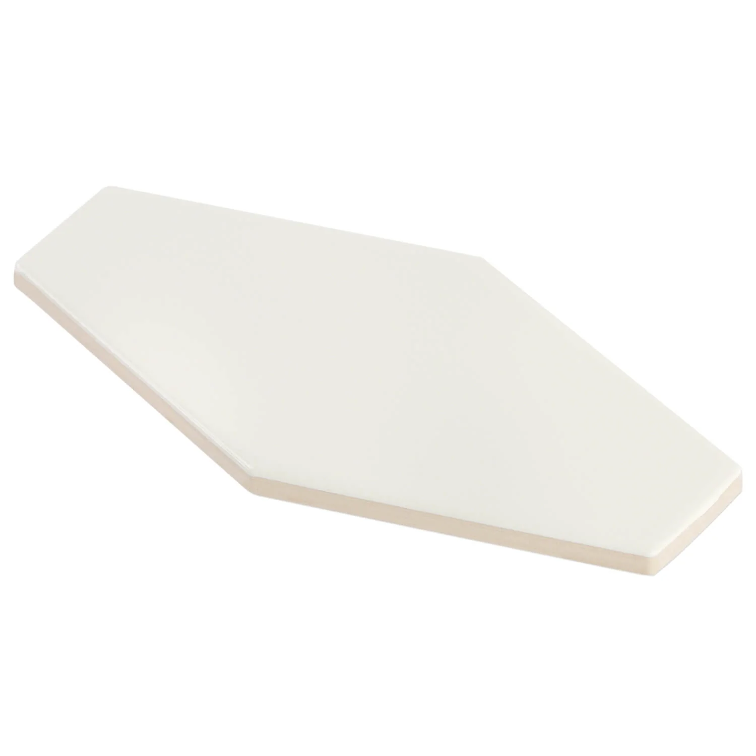 Manchester Vanilla Hexagon Glossy Ceramic Wall Tile - Lux Tile - Image 6