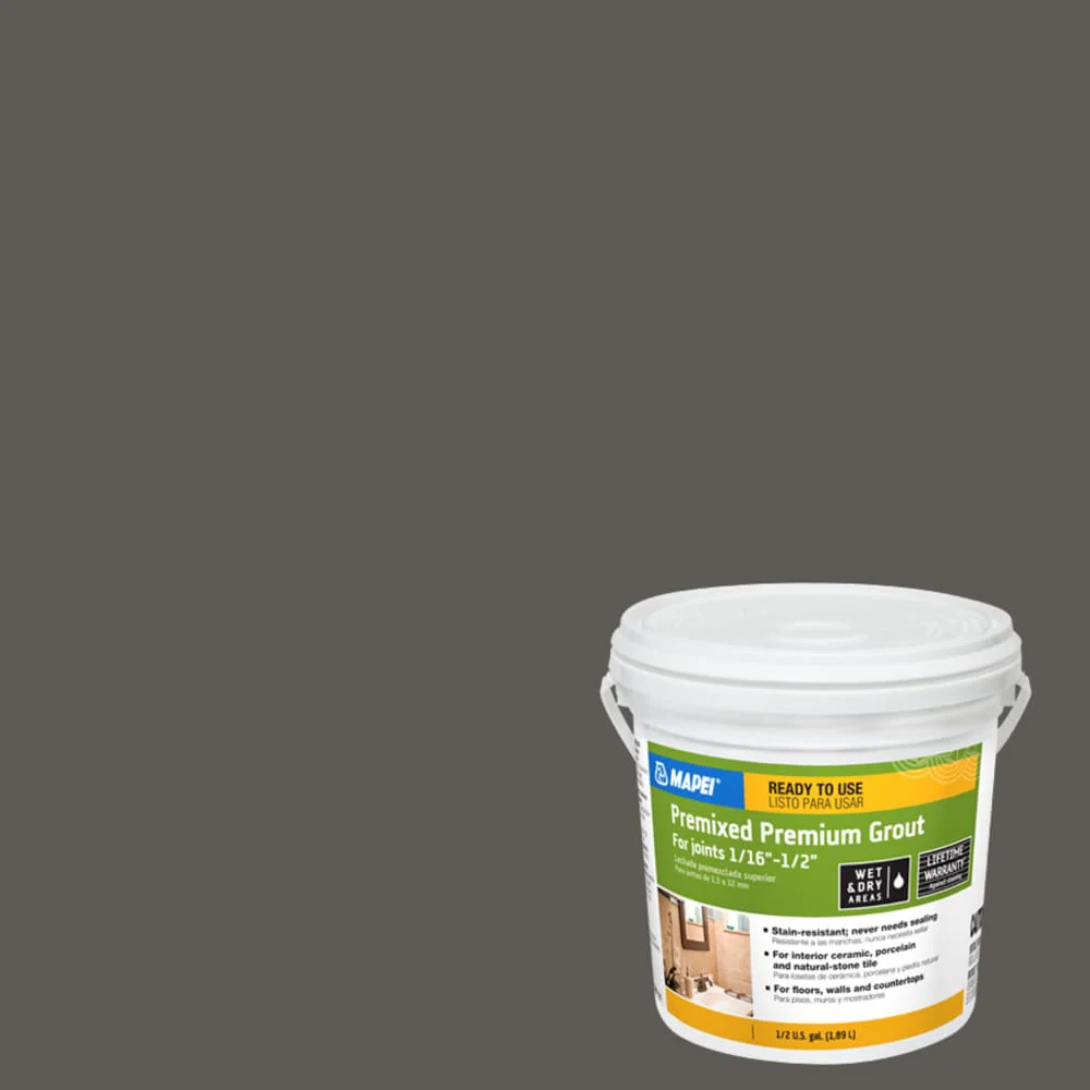 MAPEI 0.5-Gallon Charcoal Sanded Grout