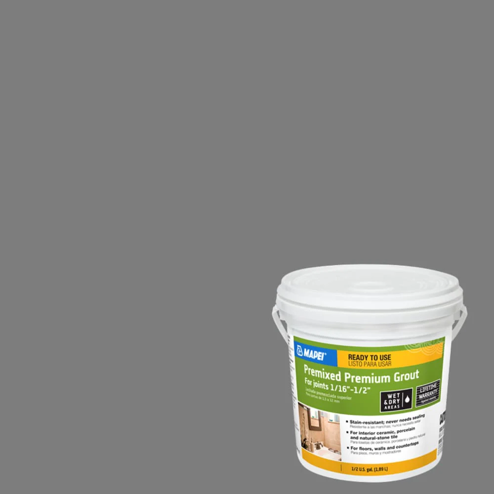 MAPEI 0.5-Gallon Pearl Gray Sanded Grout