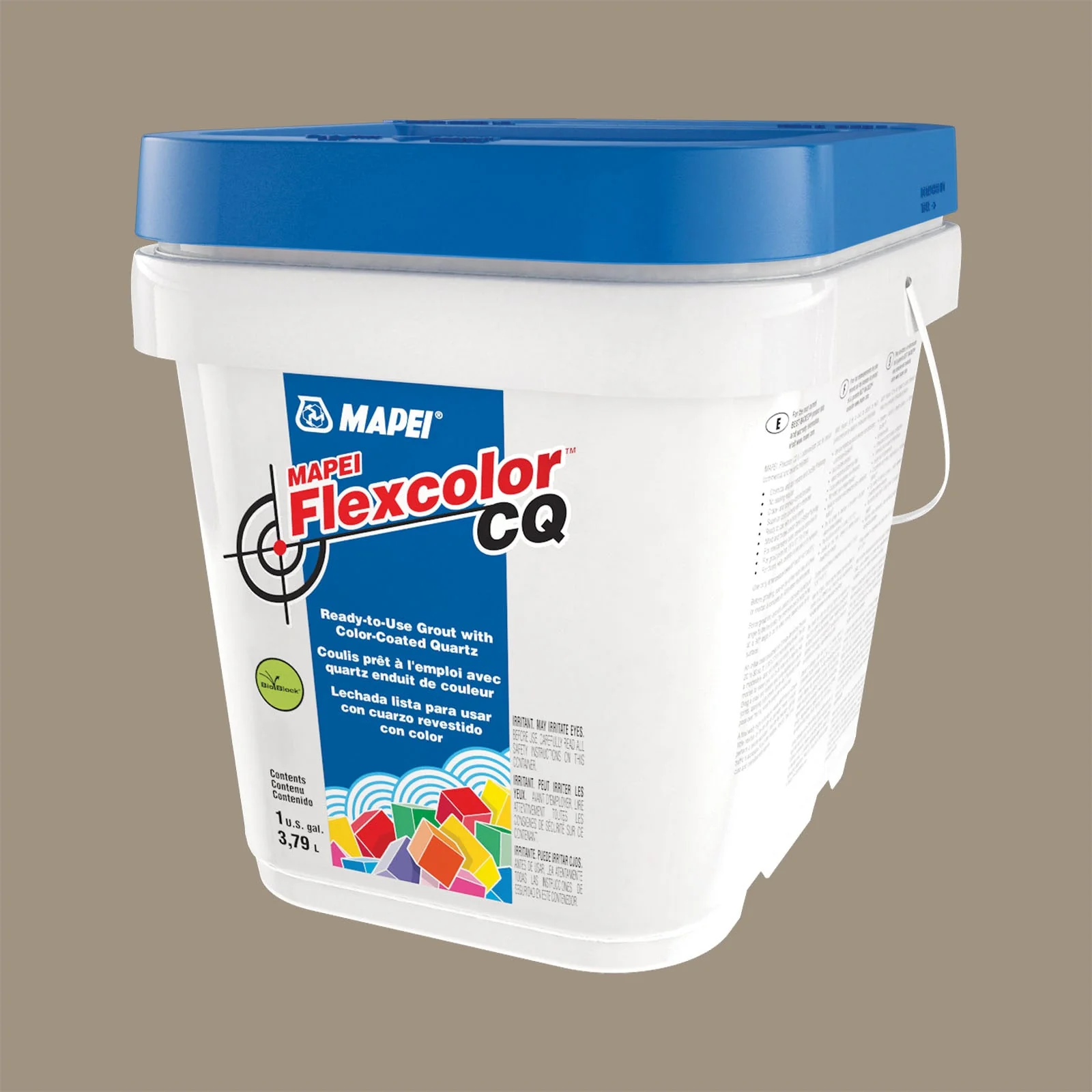 MAPEI Flexcolor CQ Grout, Driftwood #5105 – 1 Gallon Ready-to-Use Sanded Acrylic