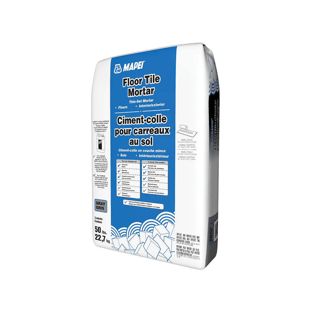 MAPEI Floor Tile Mortar, Gray, 50-lb Thin-Set Powder