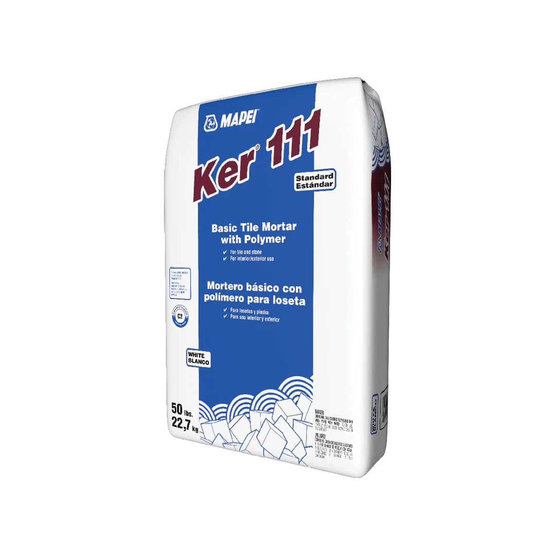MAPEI Ker 111 White Basic Tile Mortar with Polymer, 50 lbs