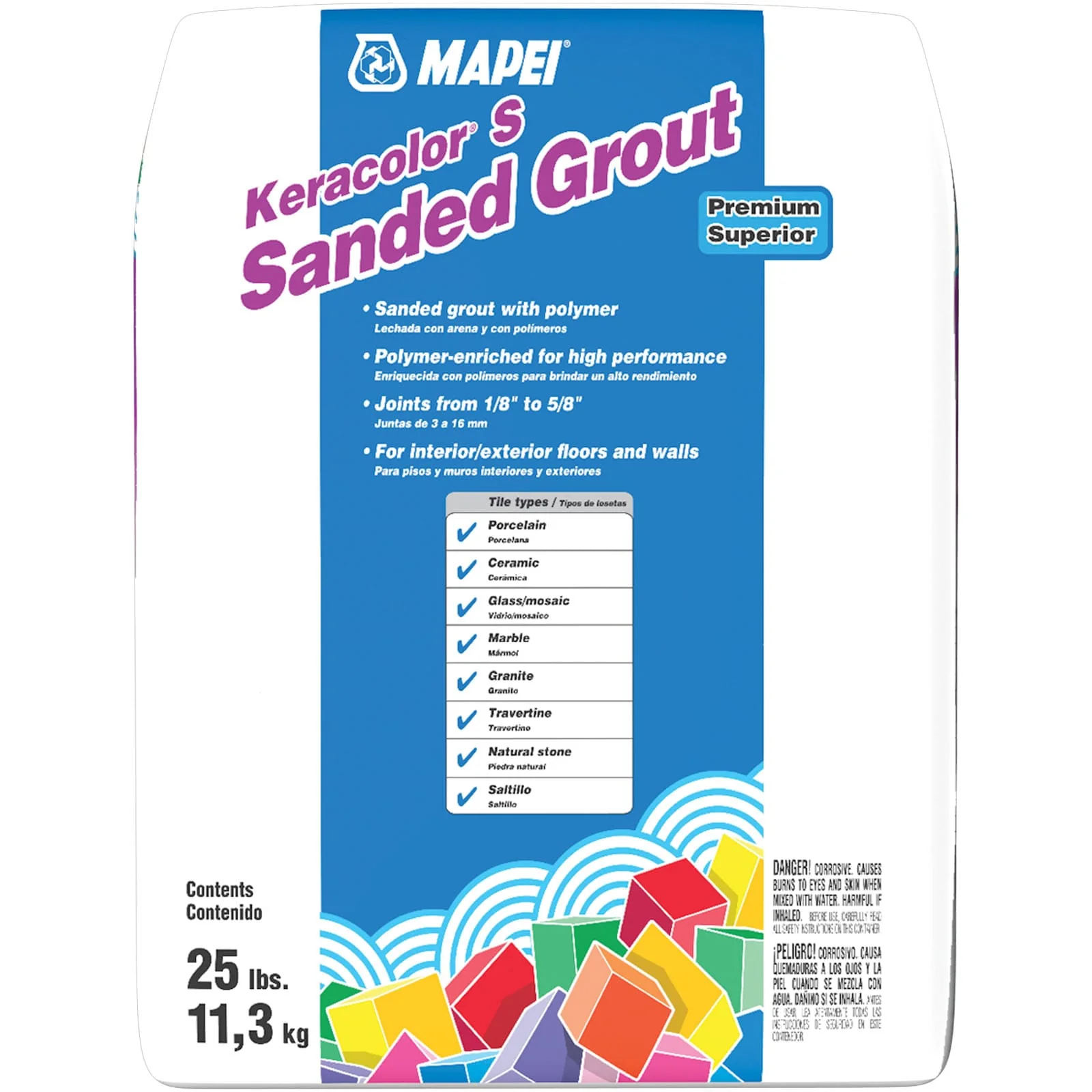 MAPEI Keracolor S Sanded Grout, Light Almond #49 (25 lb) - Image 3
