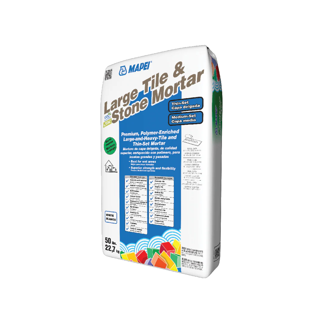 MAPEI Large Tile & Stone Mortar, White, 50 lb – Polymer-Enriched Thin-Set/Medium-Bed - Image 4