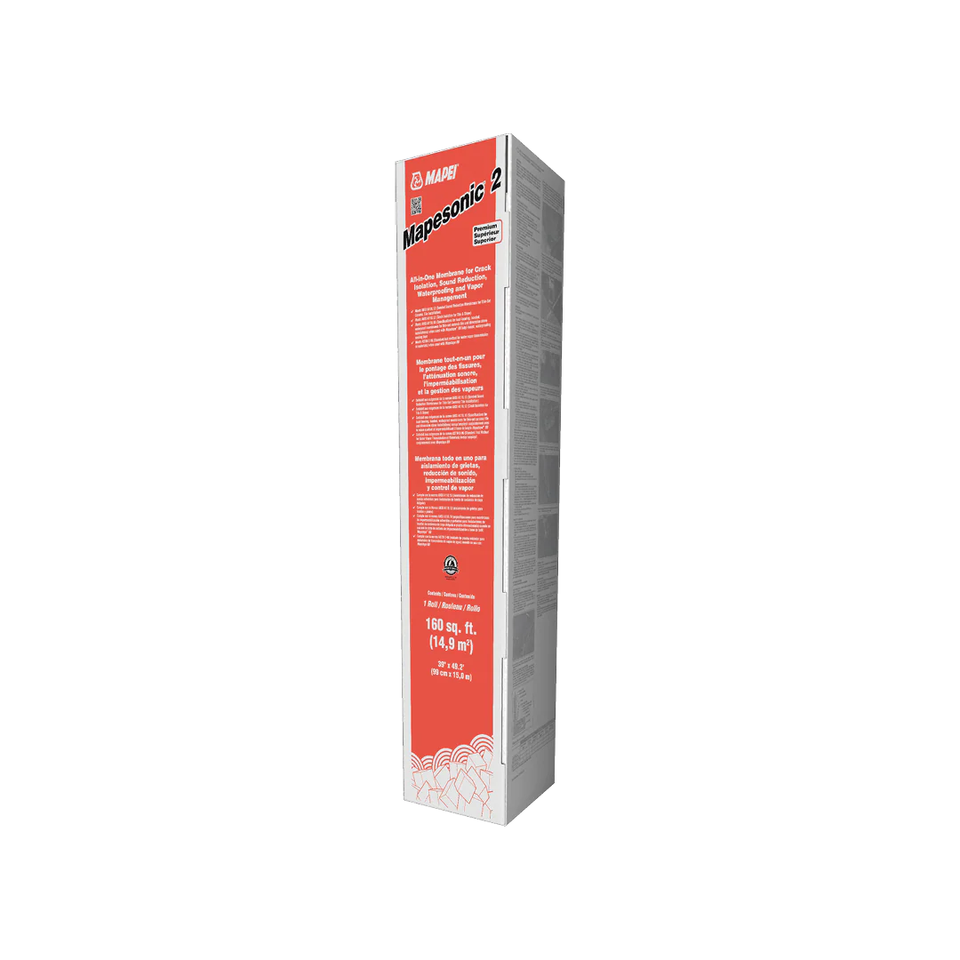 MAPEI Mapesonic 2 Peel-and-Stick Crack Isolation and Sound-Reduction Membrane, 76-mil, 160 sq. ft. Roll