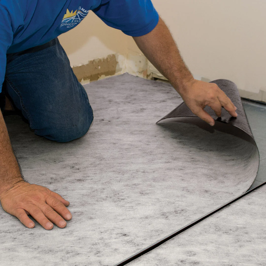 MAPEI Mapesonic 2 Peel-and-Stick Crack Isolation and Sound-Reduction Membrane, 76-mil, 160 sq. ft. Roll - Image 5