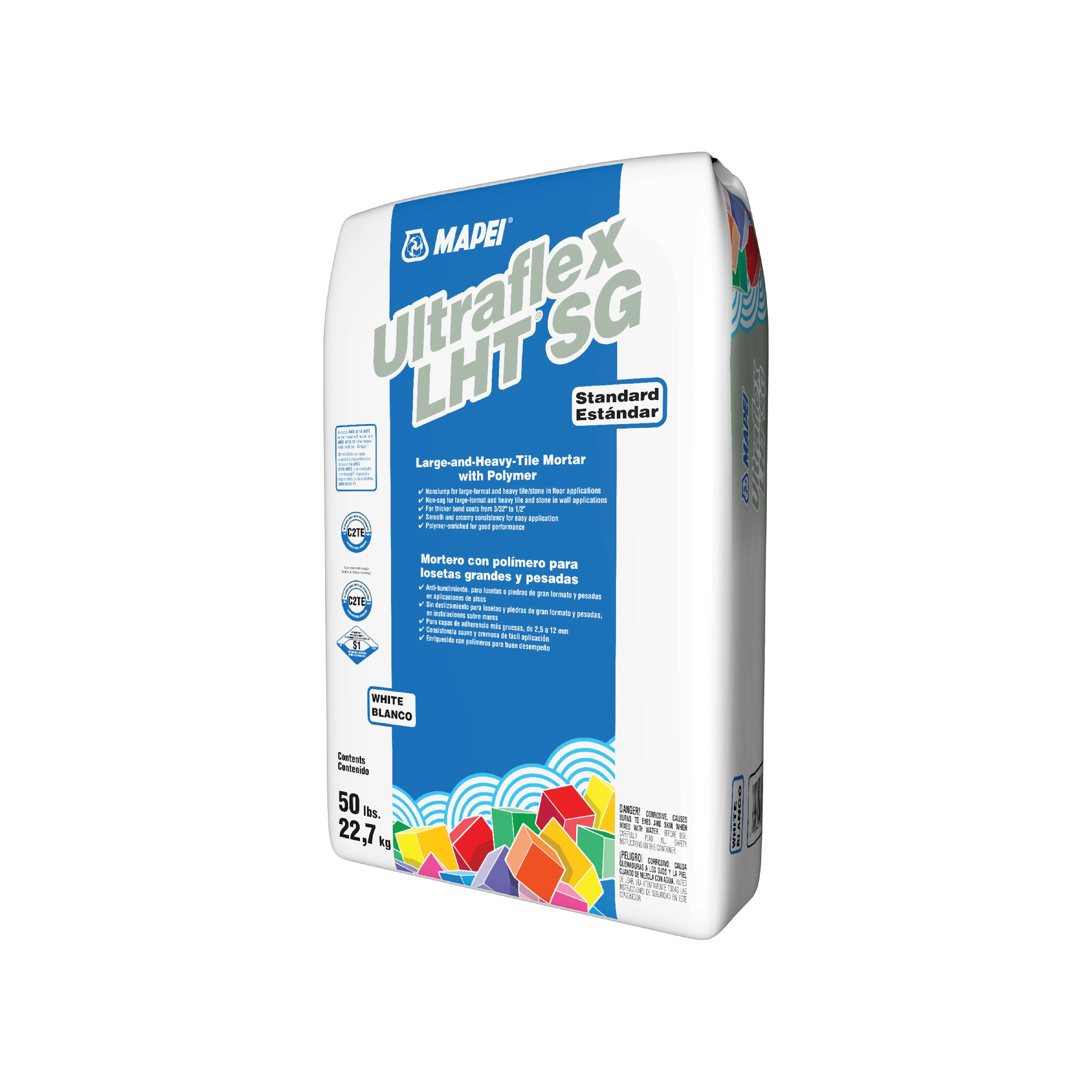MAPEI Ultraflex LHT SG Gray Large-and-Heavy-Tile Mortar, 50 lbs