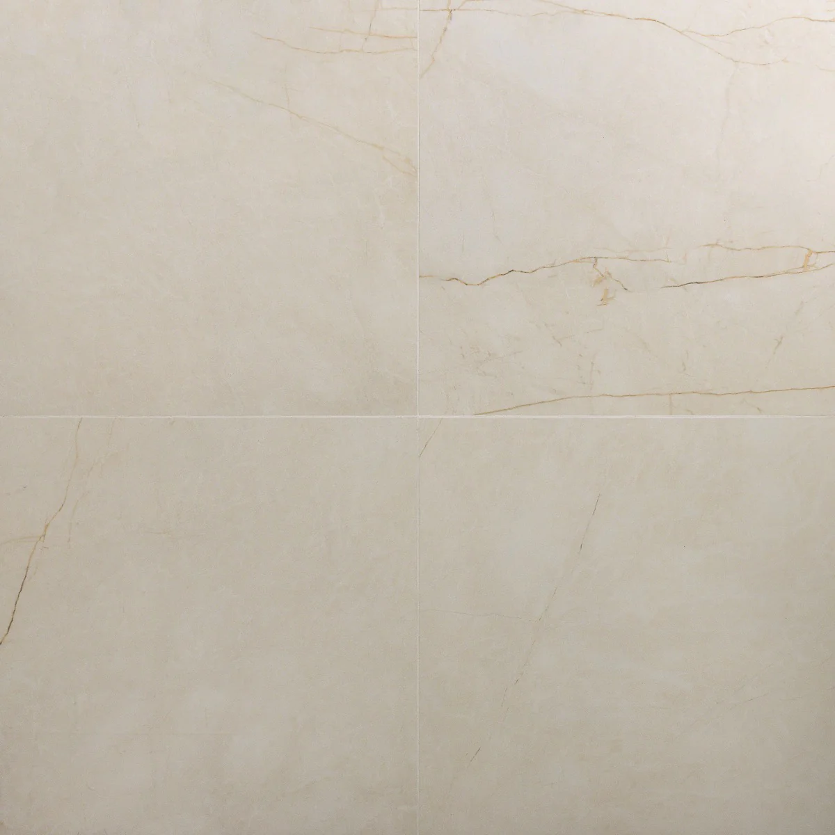 Marble Tech Crema Avorio Beige 24x24 Polished Porcelain Tile - Image 2