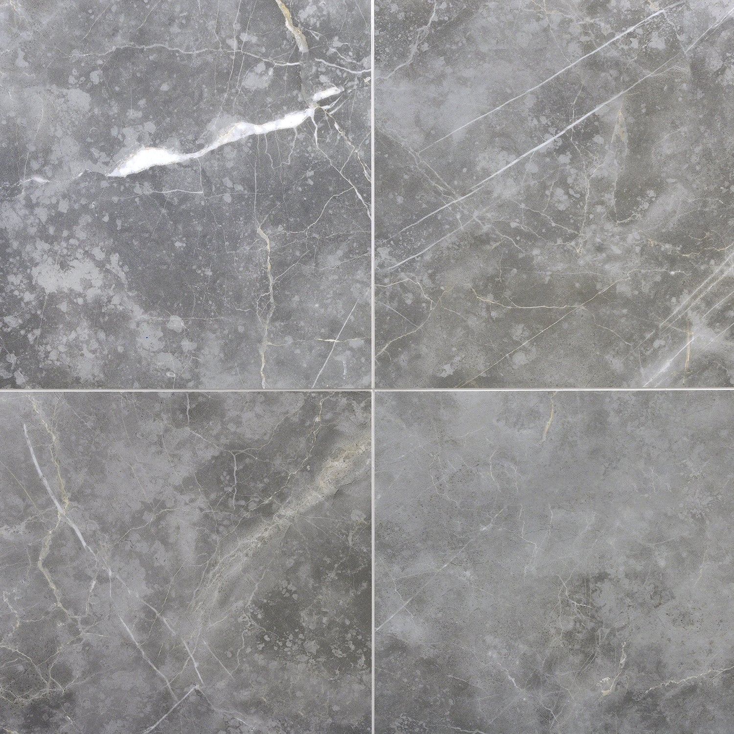 Marble Tech Grigio Imperiale Gray 24x24 Polished Porcelain Tile - Image 2