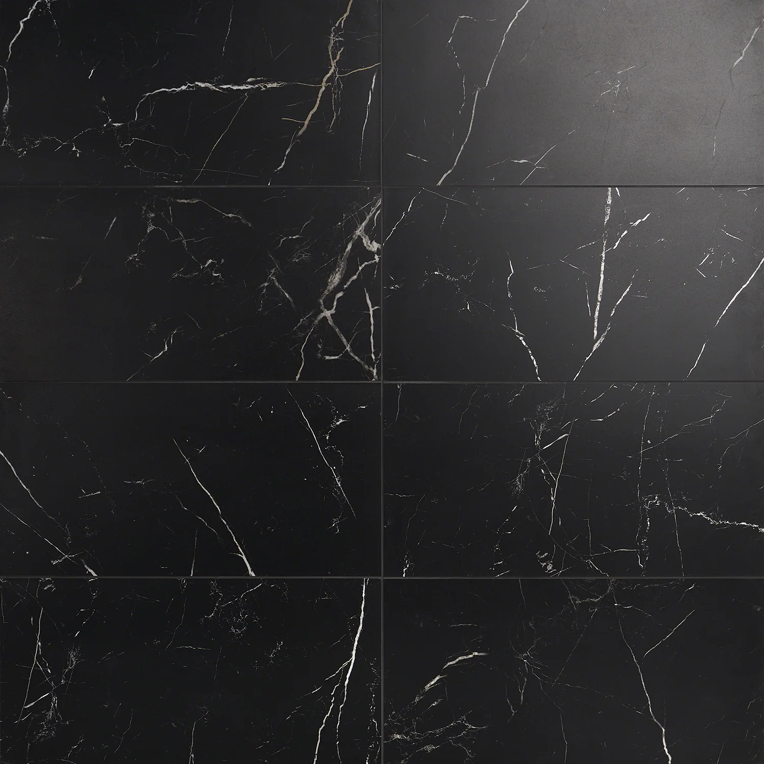 Marble Tech Port Laurent Black 12x24 Matte Porcelain Tile - Lux Tile - Image 2