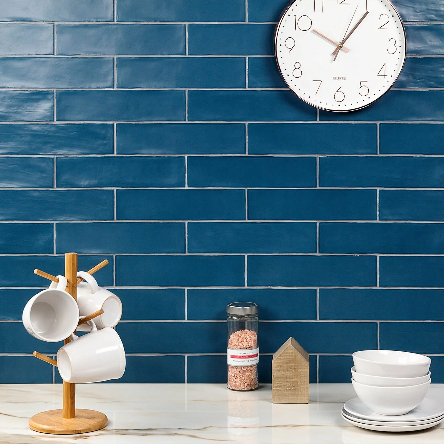 Marine Blue Ceramic Subway Tile - 3x12 Matte Finish - Image 7