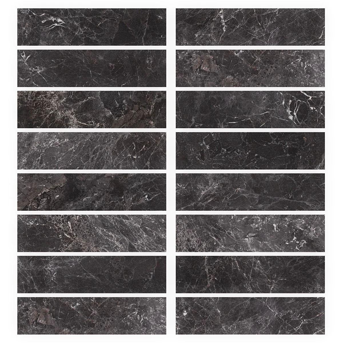 Marmo Perfetto Nero 4x16 Semi-Polished Porcelain Tile - Lux Tile - Image 8