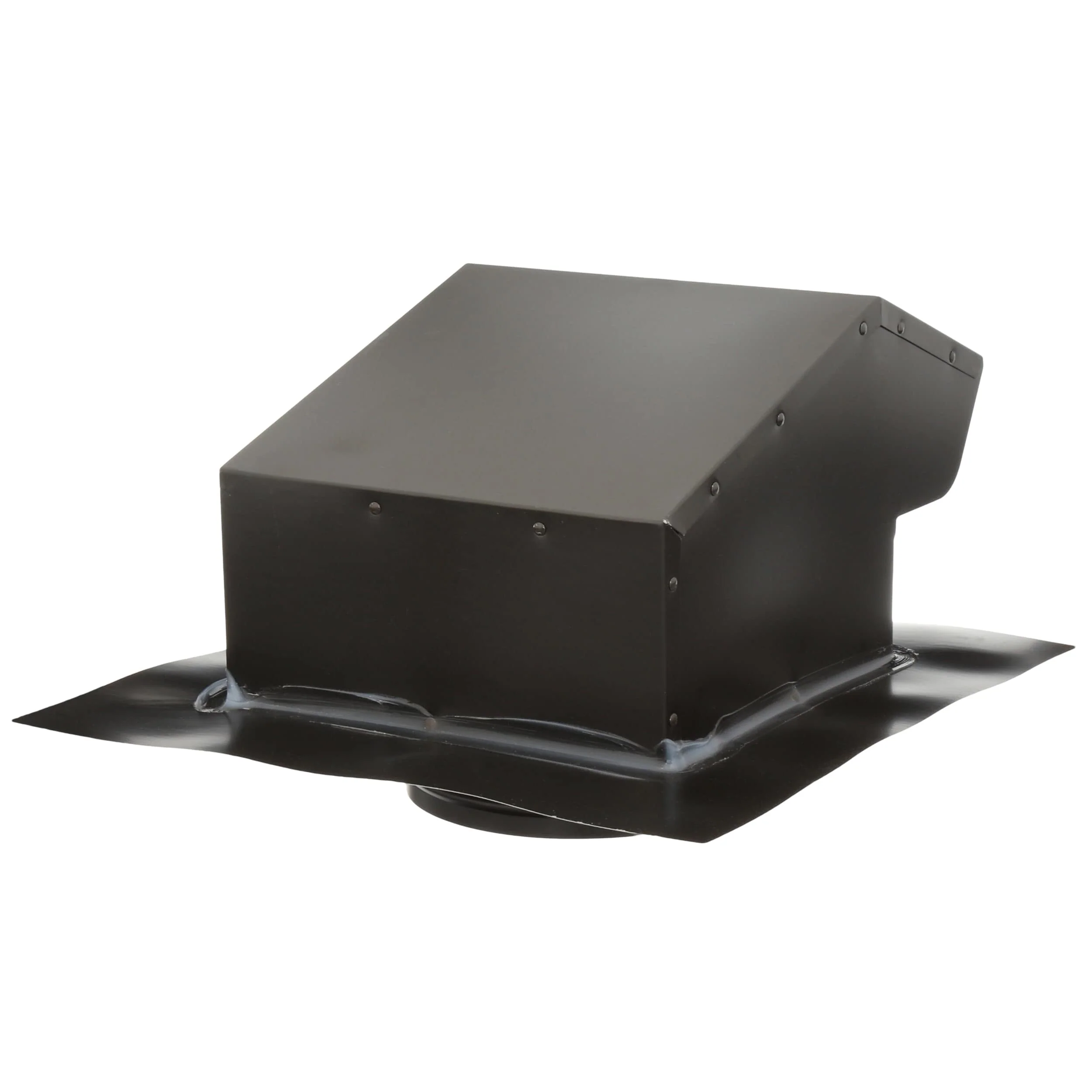 Master Flow Goose Neck 8-Inch Galvanized Steel Vent and Pipe Flashing, Black - Image 6